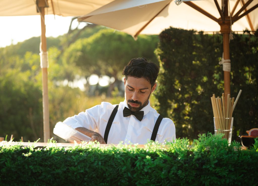bartender at an event