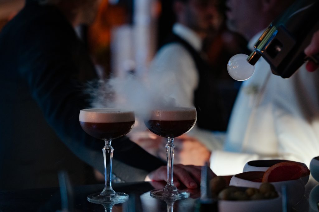 Cocktail with smoke